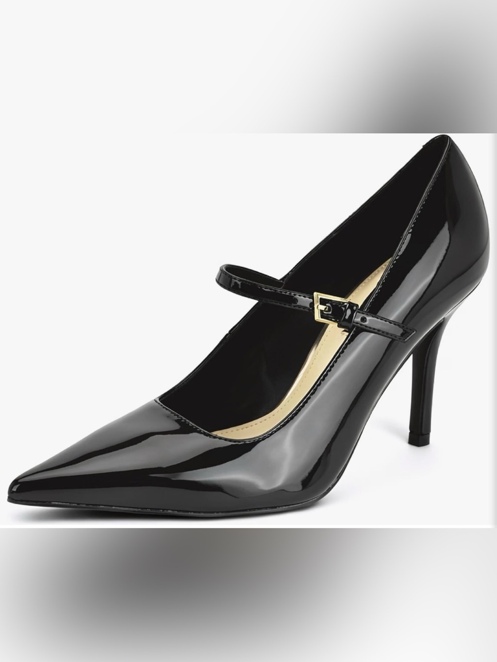 Nine West Classic Black Patent Mary Jane Pointed-Toe Pump NEW 9.5